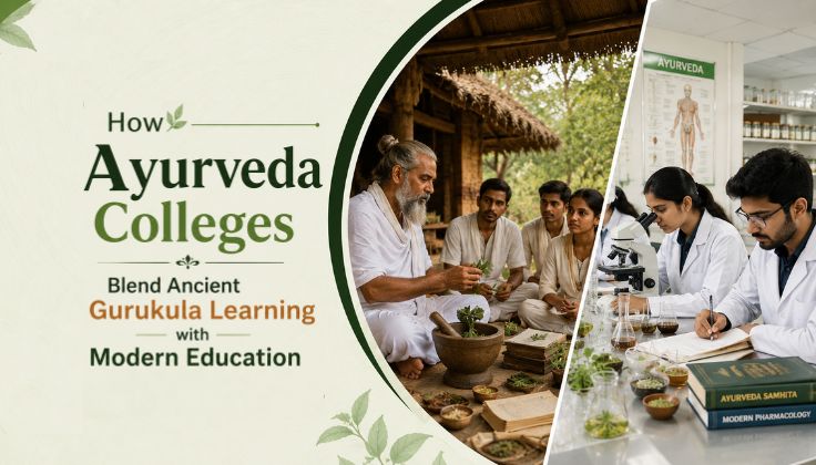 How Ayurveda Colleges Blend Ancient Gurukula Learning with Modern Education
